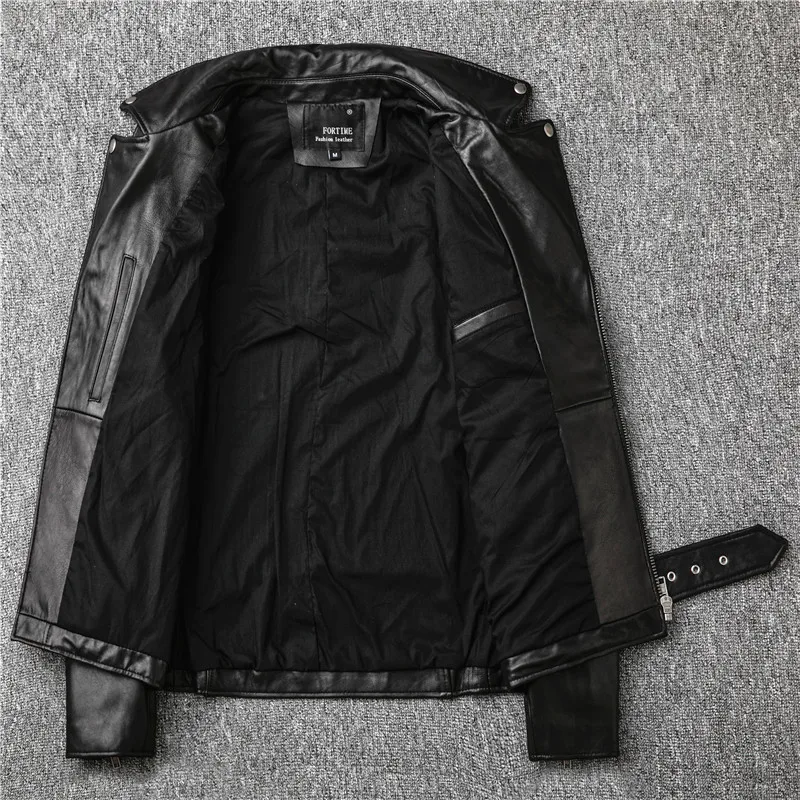 Gratis Verzending, Verkoop! brand New Echt Lederen Jas. heren Motor Biker Schapenvacht Jas. slanke Plus Size Jassen. leer Uitloper Gratis Verzending, Verkoop! brand New Echt Lederen Jas. heren Motor Biker Schapenvacht Jas. slanke Plus Size Jassen. leer Uitloper