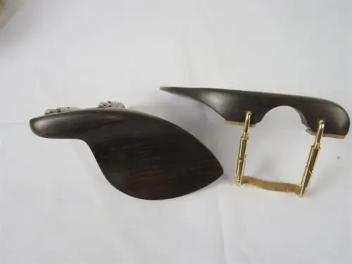 2 шт. природная эбеновая скрипка chinrest 4/4 с винтовым зажимом, Скрипки запчасти