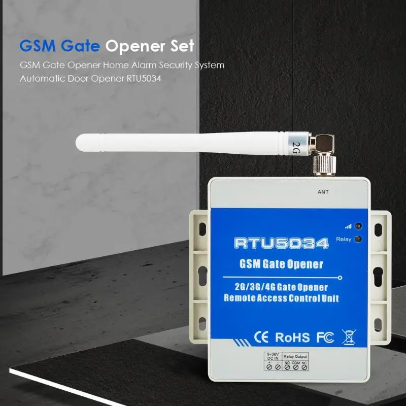 GSM ворот реле доступа переключатель гаражной двери дистанционного управления по бесплатному звонку с помощью Gsm сети связи нет расстояния ограничено