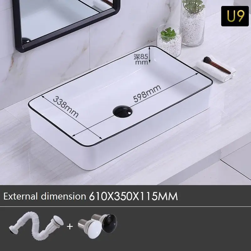 Version T Umywalka Nablatowa поо Banheiro Salle Bain Bacia-де-Lavagem судно Waschbecken Wastafel умывальник раковина Ванная комната раковина умывальника - Цвет: Version T