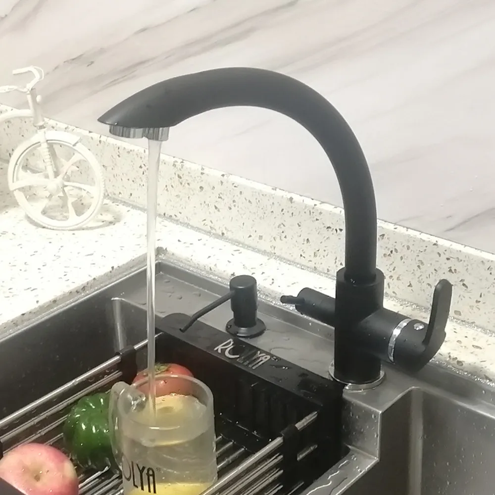 Matte Black  3 Way Water Filter Taps 10