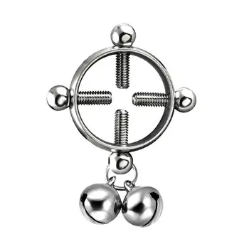

Fashion Piercing Jewelry Women Body Piercing Breast Nail Screw Bell Pendant Fake Nipple Ring Jewelry Stainless Steel Piercing