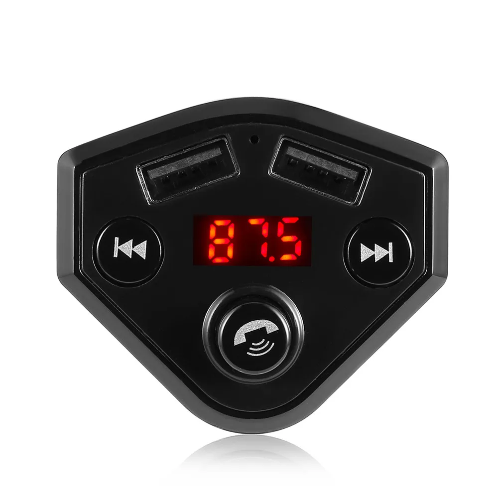 Автомобильный MP3-плеер, монтируемый на транспортном средстве, Bluetooth, автомобильный fm-передатчик, беспроводной радио адаптер, USB зарядное устройство, mp3-плеер, свободные руки