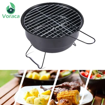 

Mini Portable Round Foldable BBQ Grill for Outdoor Camping Barbecue Grill Stand Stove Picnic Hiking Travel Fishing Tools BBQ