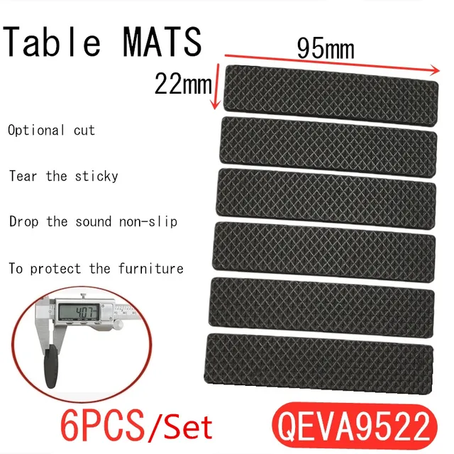 Furniture Chair Leg Pads Soft Thickening Bumper Self Adhesive Anti Slip Mat Damper For Table Protector Hardware 1/2/6/15/24PCS QEVA9522