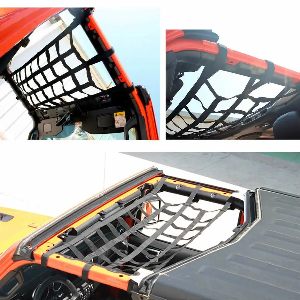 Автомобильный гамак на крыше сетка для груза отдыха длинная 1997 2020 Jeep Wrangler TJ JK JL(Jeep