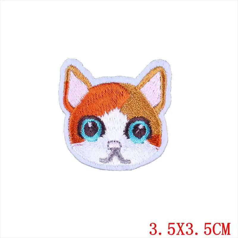 PE1696CT Нашивки на одежду мультфильм кошка наклейка пришить значок украшение качество милый рюкзак одежда наклейка для одежды железные нашивки - Цвет: PE1696CT