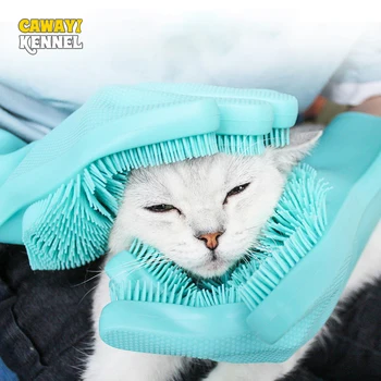 

Pet Grooming Glove for Cats Hair Deshedding Brush Gloves Comb for Dog Bath Clean Massage Hair Remover Brush D1945