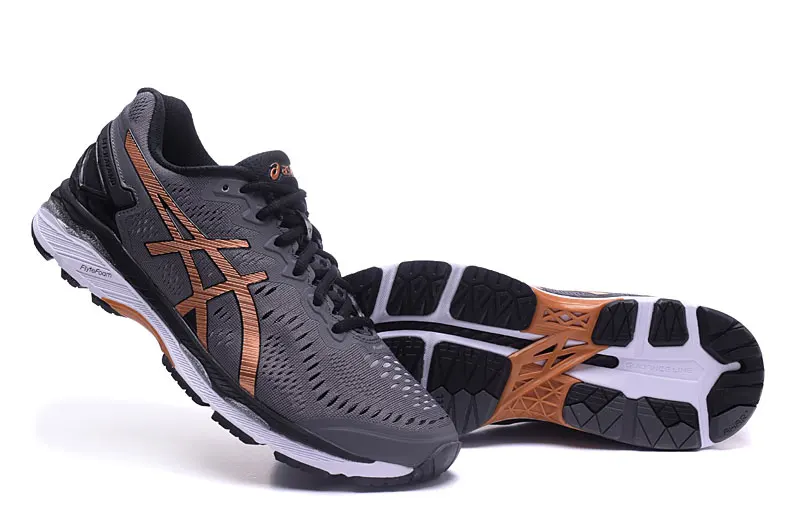 Новые ASICS GEL-KAYANO 23 T646N мужские кроссовки спортивная обувь кроссовки Удобная уличная спортивная обувь Hongniu