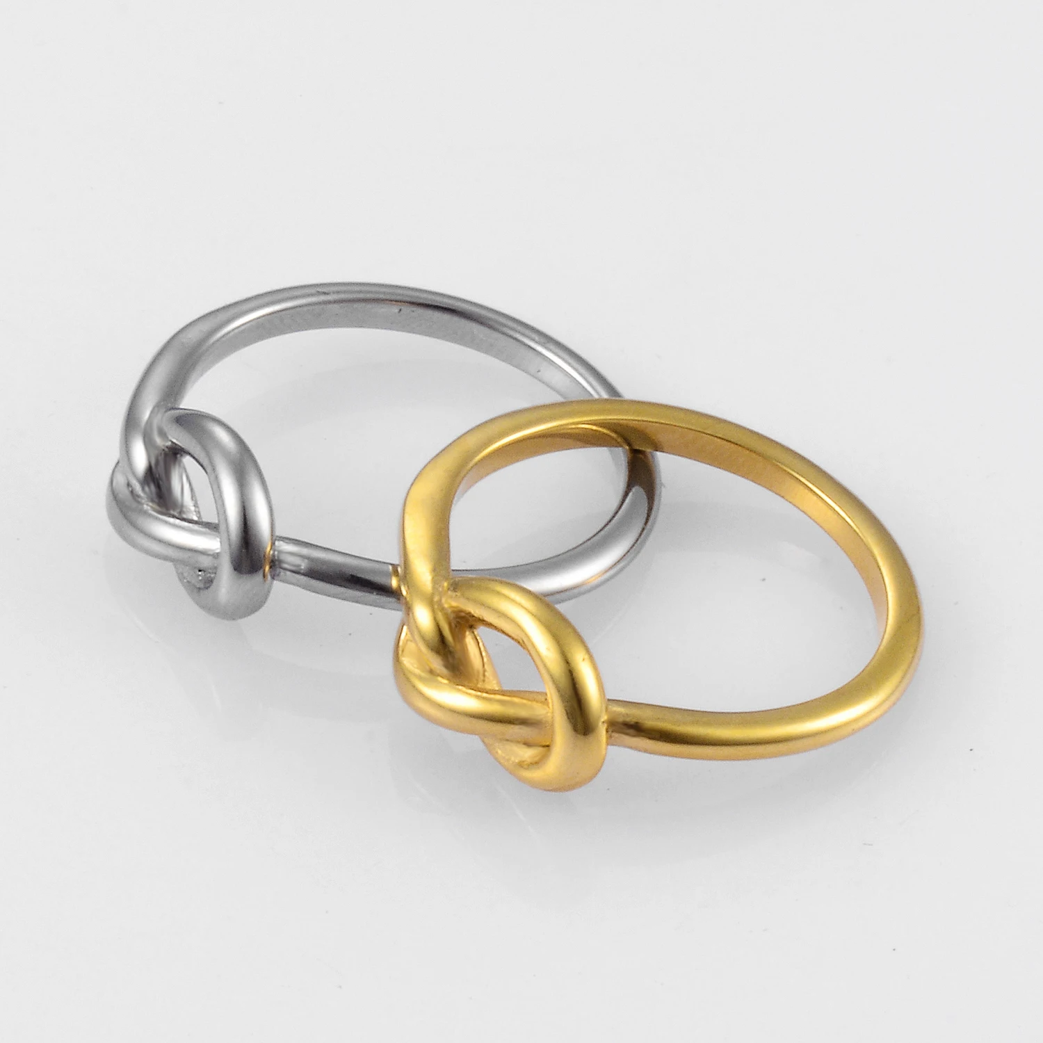 Stainless Steel Ring Personalized Heart Knot Pattern Design Men And Women Unisex Tail Fashion Jewelry finger ring stainless steel ring ring set
