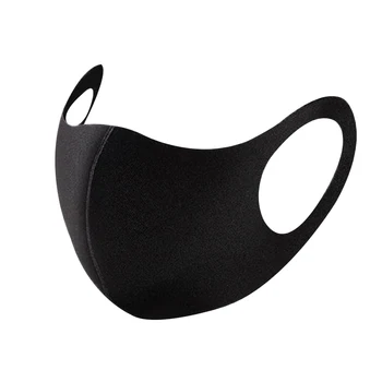 

Unisex Mouth Mask Cotton Blend Men Women Breathable Mask Face Cover Black