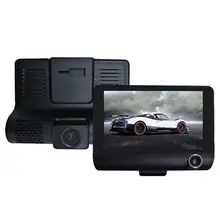 Универсальный Автомобильный видеорегистратор 3 камеры s объектив Dash камера двойной объектив с камерой заднего вида видео Dvr рекордер Dash Cam