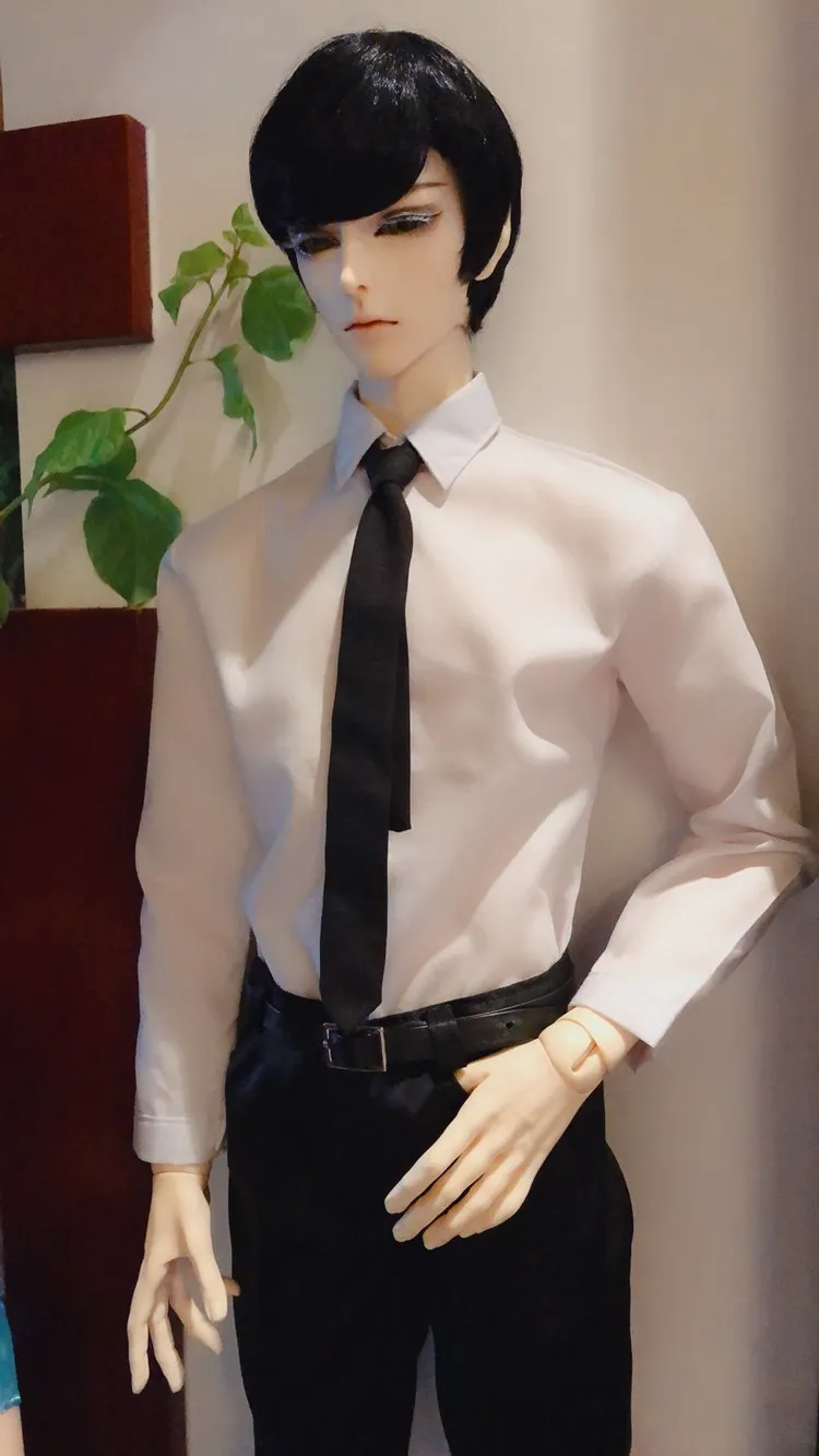 1/4 1/3 масштаб BJD кукольная одежда белая рубашка+ галстук для BJD/SD аксессуары ID72 uncle. В комплект не входят кукла, обувь, парик и другие A0978