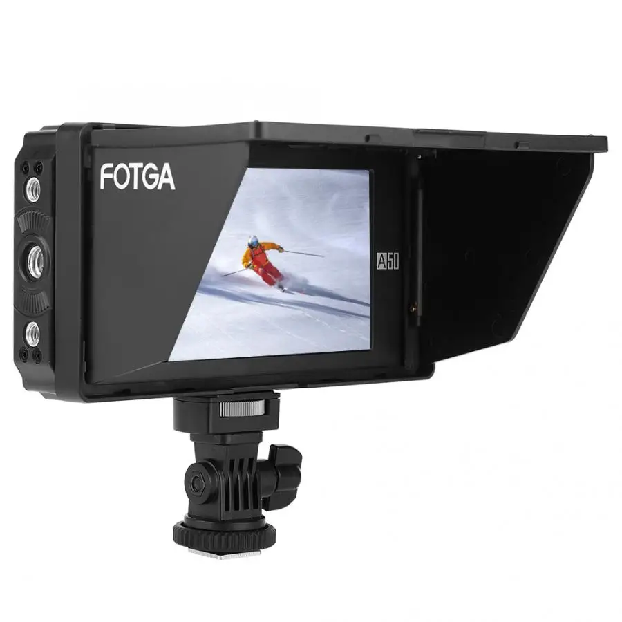 Переходное кольцо для объективов Fotga A50TLS FHD 5 дюймов Сенсорный экран 1920x1080 4K HD видео через функцию On-Камера для контроля уровня сахара в крови с 3D LUT Функция 3G-SDI фотомонитор