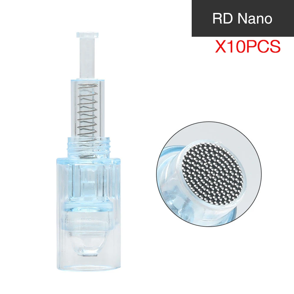 RD Nano Pin Dr. pen X5-C Беспроводная микроручка Электрическая Микро Дерма терапия винтовой картридж наконечники для удаления шрамов уменьшение морщин Dr. Pen - Цвет: RD Nano Pin