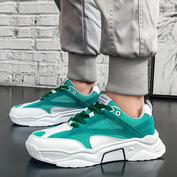 

MEN'S SHOES Summer 2020 New Style Men Athletic Shoes Trend Casual Thick Bottomed Dad Shoes Extra High Breathable 0329