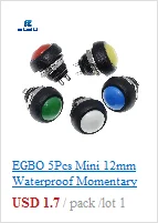 1pcs ~ 10pcs egbo rot schwarz weiß 20mm ein/aus runder Kippschalter 6a/250vac 10a 125vac Kunststoff-Druckknopf schalter KCD1-105 – Detail 9