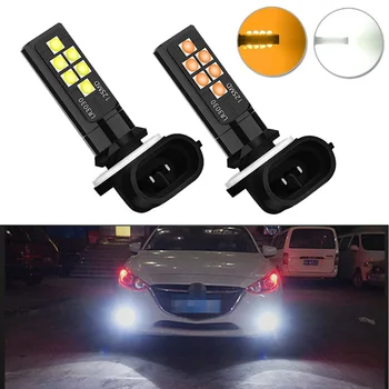 

1 Pair 881 Socket 3030 Chips LED Fog Light Bulb Driving Lamp Daytime Running Aluminum Alloy Shell 12V Higher Brightness