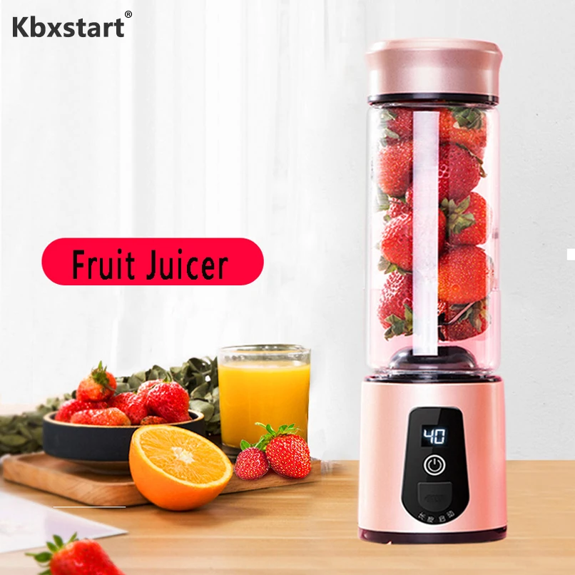 Kbxstart Electric Multifunction Automatic Juicer Portable Wireless USB