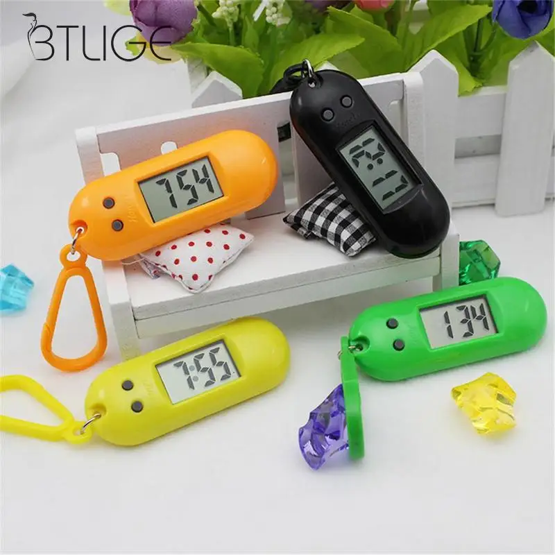Keychain Electronic Clock 1pc Student Unisex Mini Cute Hanging Oval Digital Watch Portable Small Outdoor Camping Mountaineering | Украшения
