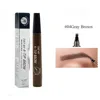 4D Microblading Eyebrow Pen 4 Forks Tip Eyebrow Tattoo Pencil Long Lasting Fine Sketch Liquid Eye Brow Make Up 5