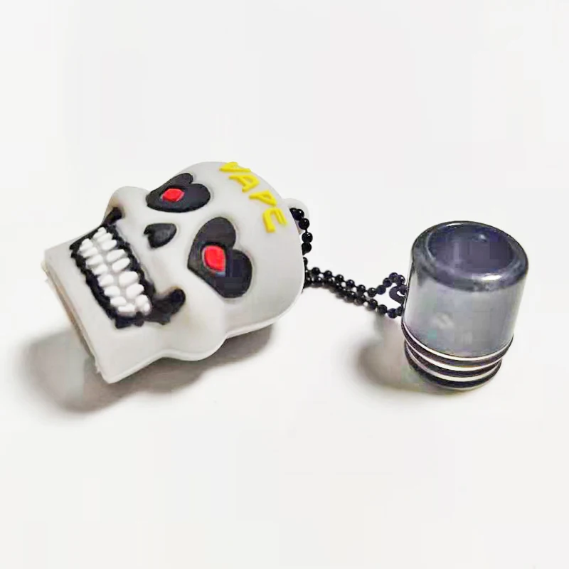 

810 with skull silicone dust cap Drip Tip for TFV8 Big Baby/TFV12 Prince/ijust 3/ELLO Duro/Pharaoh Mini/ammit 25