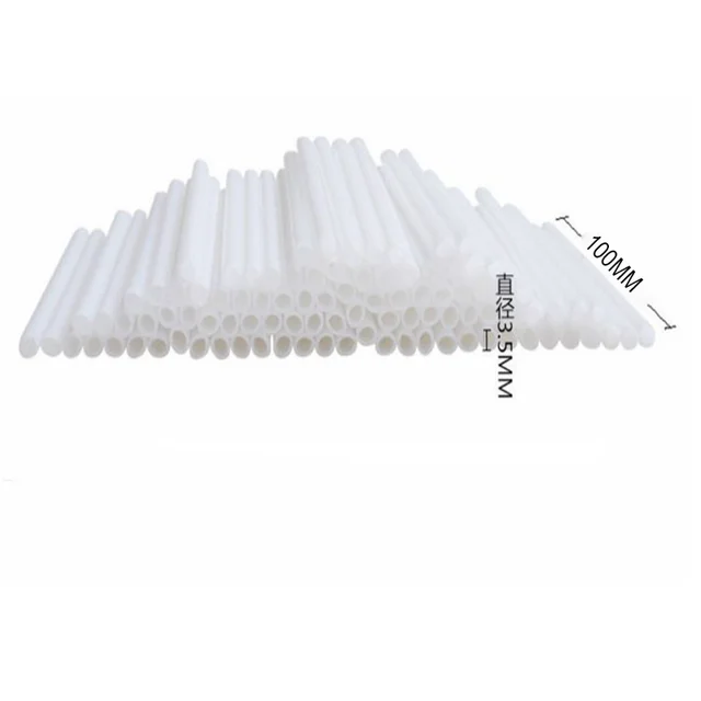 200 db Műanyag Nyalóka Botok Biztonságos Fehér Barkács Süteményes Szerszám - Image 6