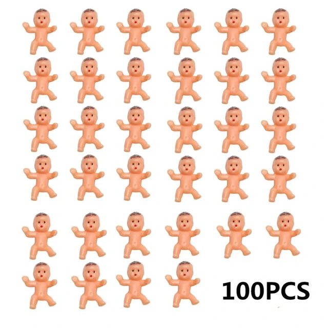 100pcs 1Inch Mini Plastic Baby Toys Party Favors For Baby Shower