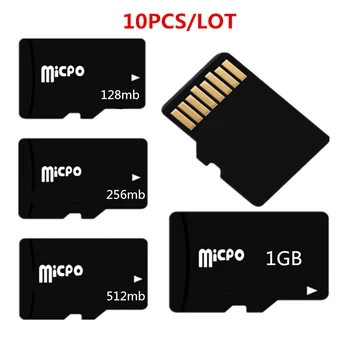 

Promotion!!! 10pcs/lot 64MB 128MB 256MB 512MB 1GB TF Card Micro Memory Card Micro TF Card For Cellphones