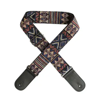 

Flanger Vintage National Style Acoustic Electric Guitar Strap Jacquard Embroidery Strap
