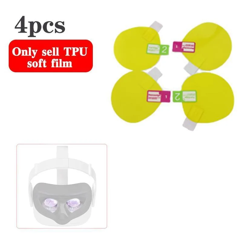 Película protectora de pantalla VR para lente de cámara, para Oculus Quest 2 VR, para casco, Fundas protectoras antiarañazos, 4 Uds.