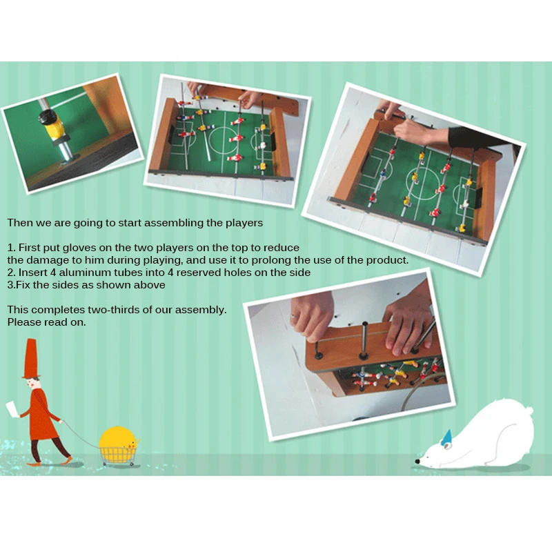 Настольный футбольный мяч Fussball для внутренней игры Foosball части футбольной машины деревянная футбольная машина настольные футбольные игрушки развлечения