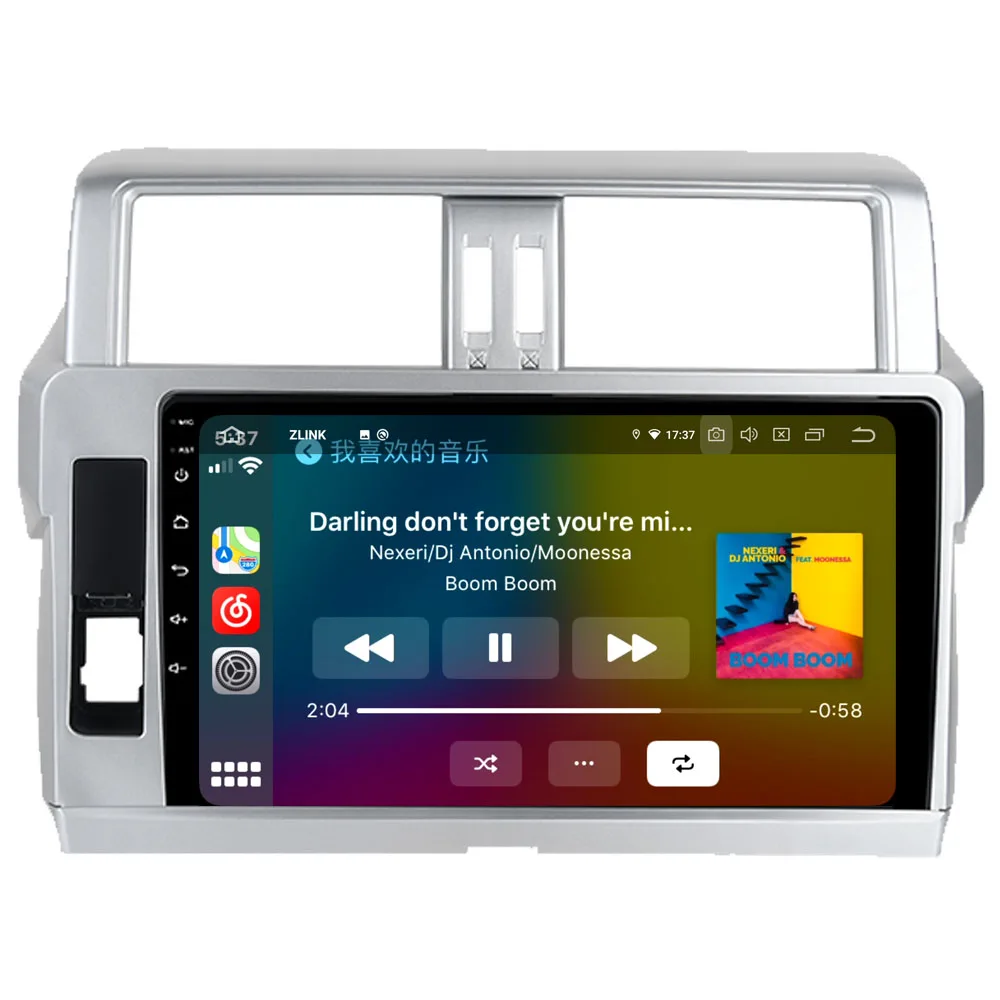 Автомагнитола RoverOne для Toyota Prado 150 Восьмиядерный процессор Android 10 GPS навигация без