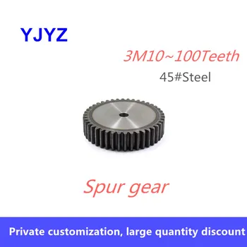 

3M 54/55Teeth Spur Gear Spot Factory Direct Sales 45#Steel Tooth Surface Quenched Spur Gear