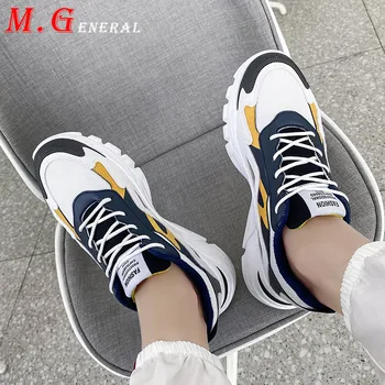 

Lace Up Men Shoes Hot Sell Casual Men's Sneakers Light Low Male Walking Shoe Platform Vulcanized Shoes Man Mesh Flat Zapatos C49
