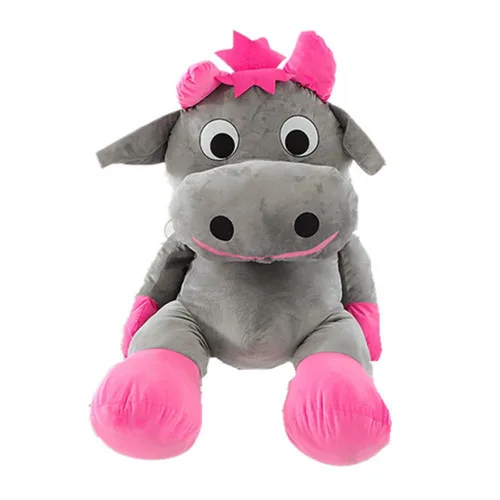 Fancytrader 55'' Kawii Giant Plush Cow Animal Big Stuffed Cattle Toy Doll Hugging Pillow Kids Lover Friends Gift 140cm 2 Sizes (11)
