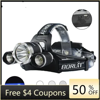 

[BEST SELL]3000LM XPE XM-L2 LED Headlamp 4-Mode USB Charger Headlight Power Bank Head Torch Camping Hunting Flashlight