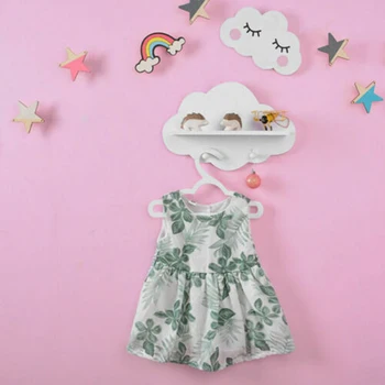 

Cloud Shape Wood Floating Shelf Wall Mount Display Wall Hang Storage Rack White For Hanging Hat And Clothing