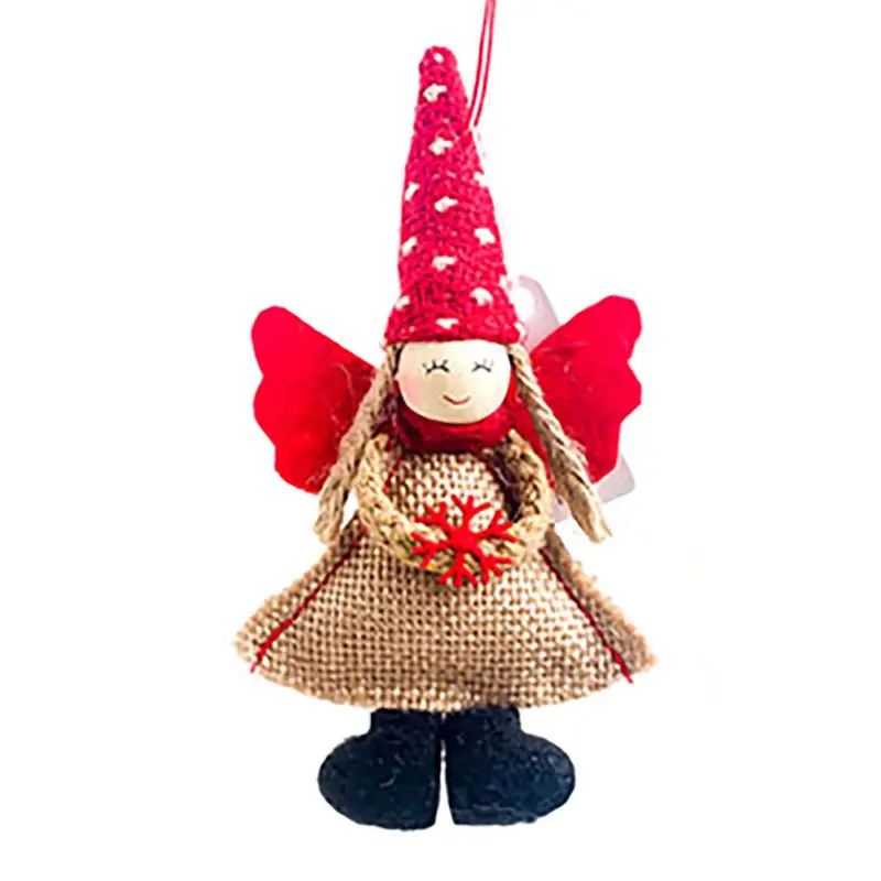 7B Christmas Angel Girl Boy Desktop Dolls Xmas Tree Ornament Natal Noel Christmas Decoration for Home New Year Kids Gifts - Цвет: 7B
