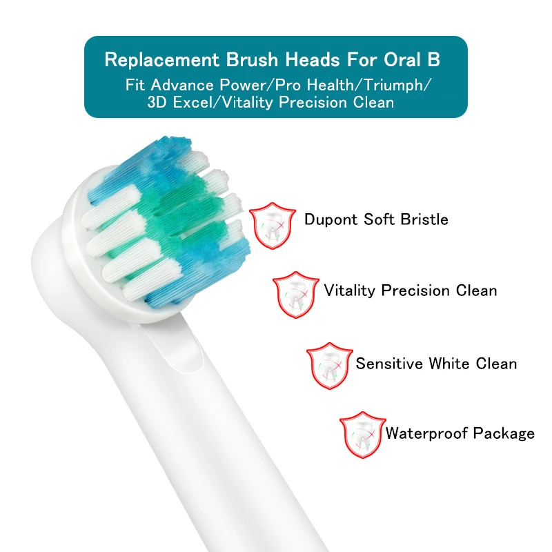 Набор насадок Oral B для электрической щетки сменные головки зубной 12 шт моделей