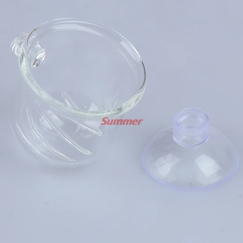Practical Glass Shrimp Feeding Food Dish Aquarium Fish Tank Glass Feeding Cup Fish Feeder Brine Shrimp Eggs Food for Aquarium