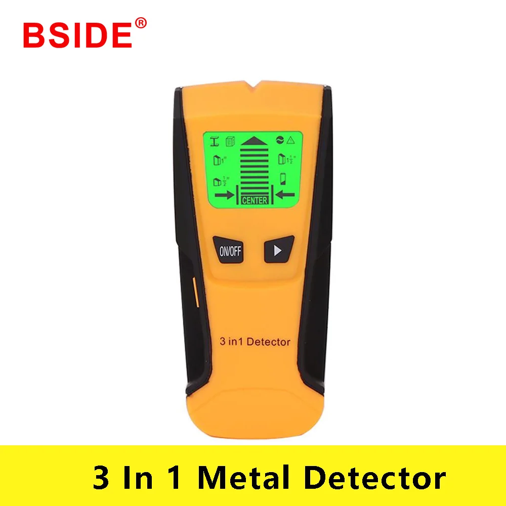 

3 In 1 Metal Detector Find Metal Wood Studs AC Voltage Live Wire Detect Wall Scanner Electric Box Finder Wall Detector