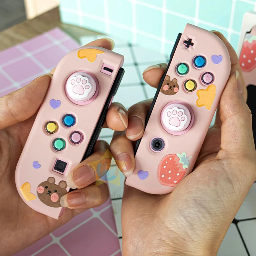NS Switch JoyCon DIY цветные клавиши ABXY для кнопок колпачки управления переключателями