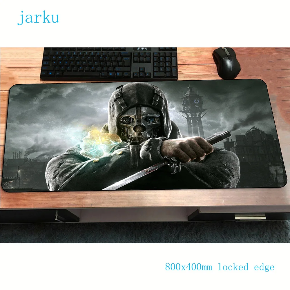 Коврик для мыши Dishonored великолепный коврик для мыши Коврик для мыши крутой игровой коврик для мыши мультяшный геймер до 800x400x3 мм коврик для мыши с клавиатурой