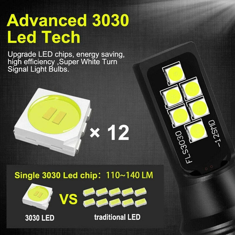 2X HB4 9006 светодиодный противотуманный светильник, передовая 3030 SMD дневная ходовая лампа DRL, холодный белый 6000K