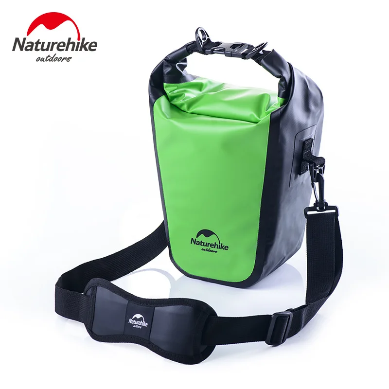 Naturehike полностью водонепроницаемая сумка для камеры, сухая Сумка для DSLR камеры, сумка на плечо, чехол для фотографии Sepside - Цвет: Green