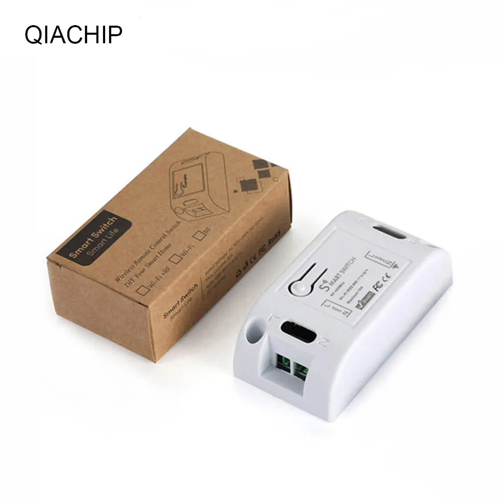 QIACHIP Универсальный Беспроводной 433 MHz AC 110 V 220 V 1 CH дистанционного Управление переключатель ВЧ реле Модуль приемника для свет открывания двери гаража