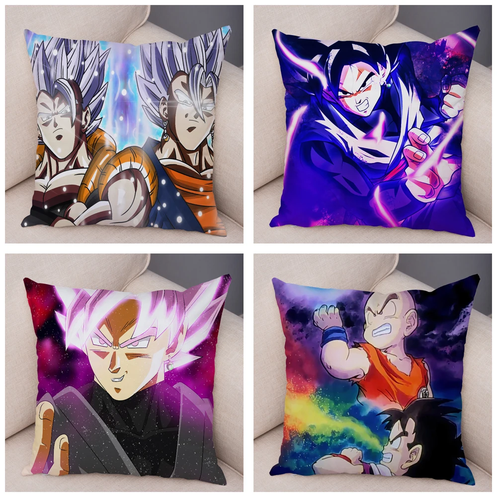 Dragon Ball Z подушка для дивана домашний наволочка с мультяшным рисунком Плюшевые Декор обувь для косплея; аниме сын Goku vegeta Broli наволочка 45x45 см