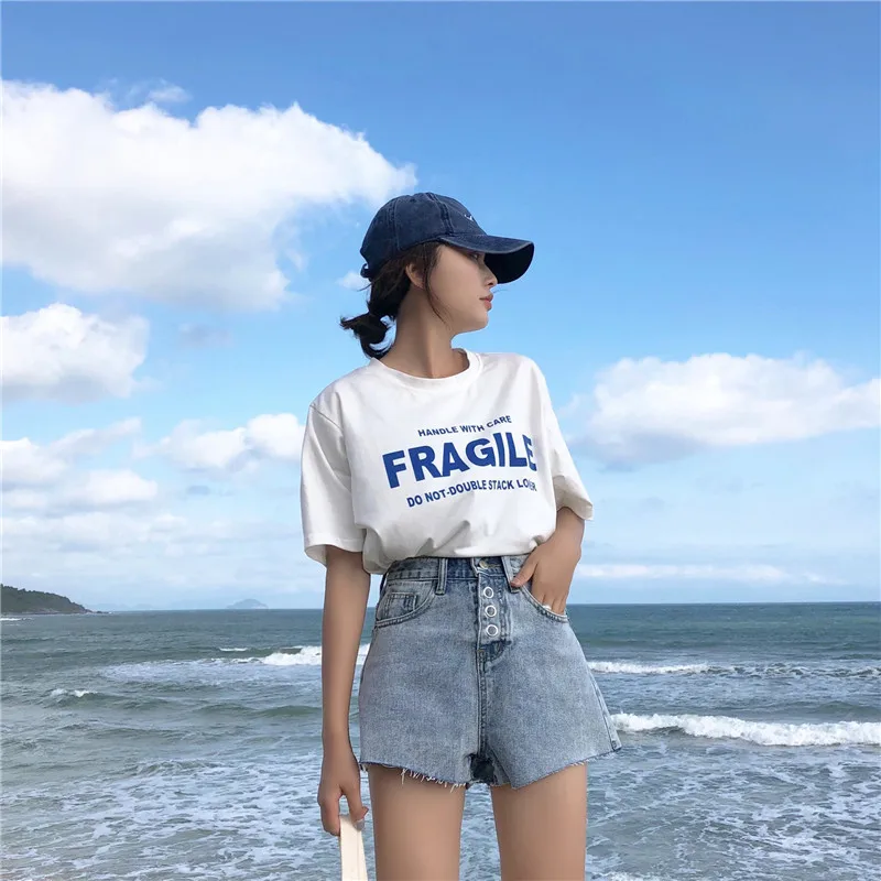 S-XL, лето, корейский стиль, свободные, цветные, пэтчворк, высокая талия, джинсы, женские, повседневные, широкие, lege шорты для женщин(Z6227