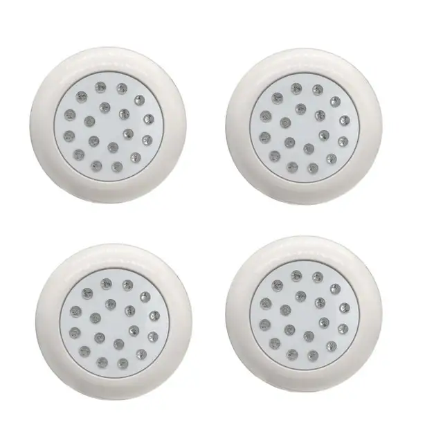 2pcs/4pcs 12V Underwater Lights IP68 Underwater Lamp Ambient Light Wall Mounted Led Seven Color RGB Swimming Pool Light New 4pcs